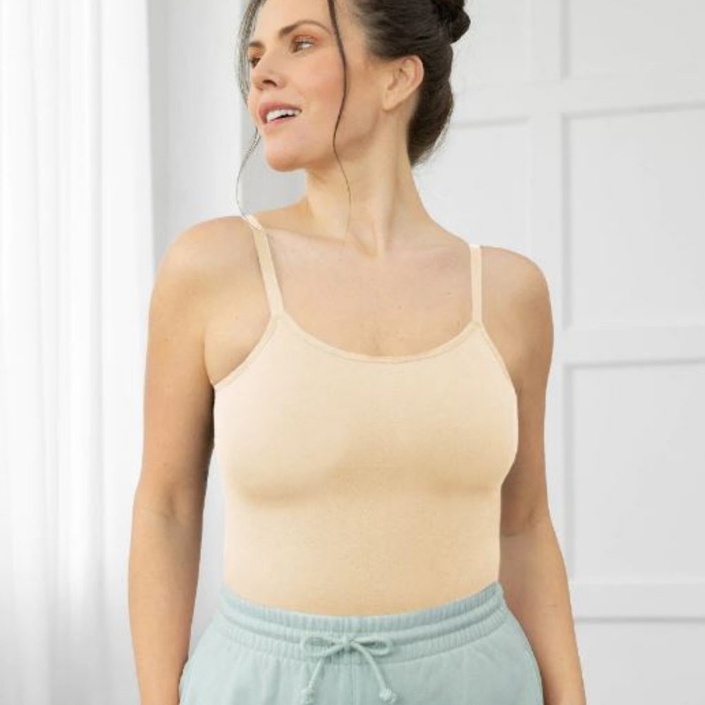 Empetua® Women's All Day Every Day Scoop Neck Cami in Nude Size XL NWT